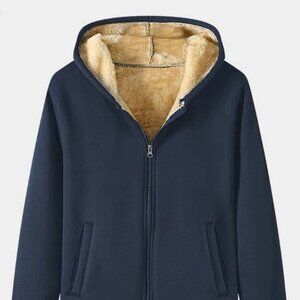 Royal Blue Mens Thermal Hoodie
